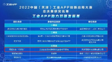 ayxty.com科技荣获工信部“2022中国（天津）工业APP创新应用大赛”三等奖
